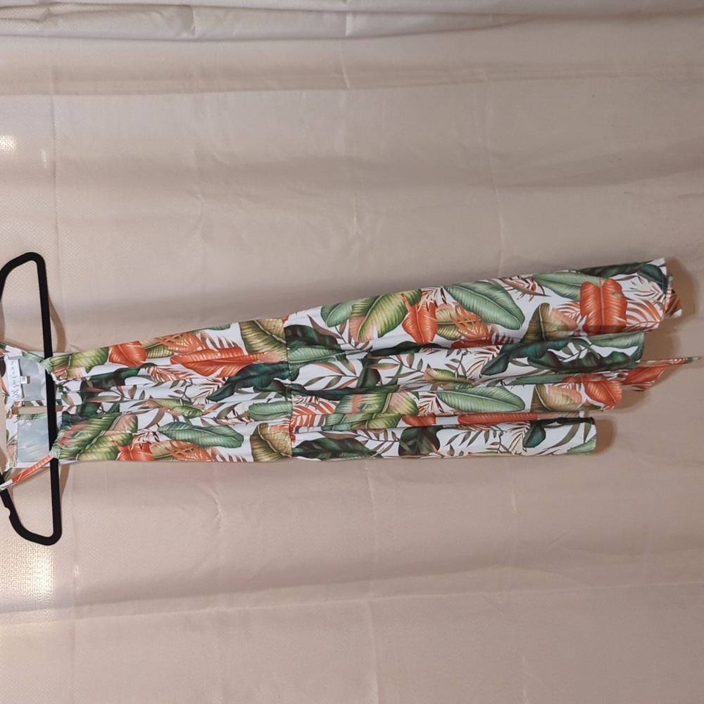 Amiani leaf print dress size medium